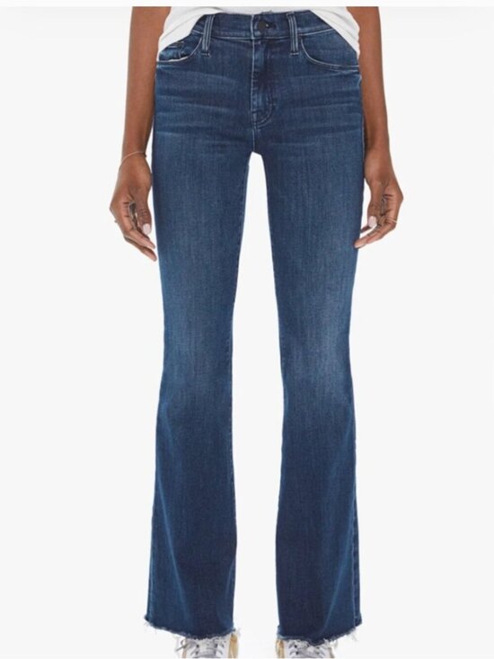 MOTHER Denim - Mother The Weekender Fray in Mint Condition Dark Wash Jeans Women's Size 30